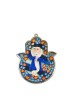 Blue Hamsa Wall Hanging Mobile Rabbi , Hamsa Wall Art , Israeli Judaic