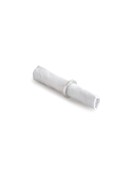 Anneaux de support de rond de serviette en aluminium martelé, cadeaux de Pâque, israélien