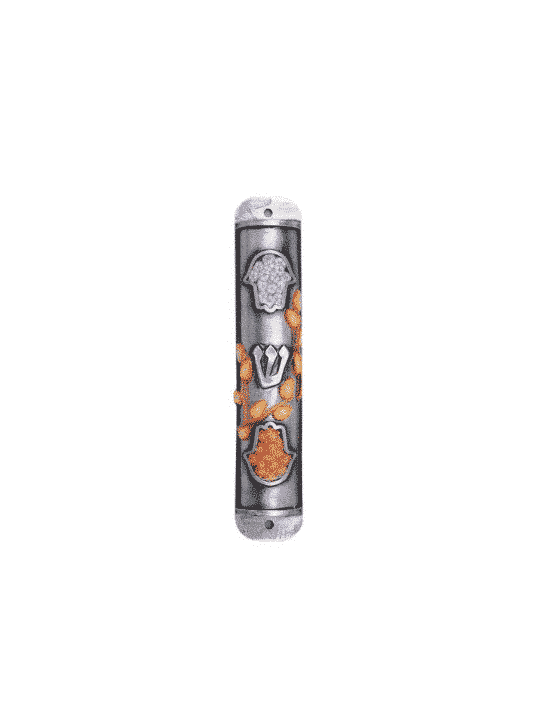 Étui coloré Hamsa Mezuzah , Grandes Mezuzahs , Judaica israélien