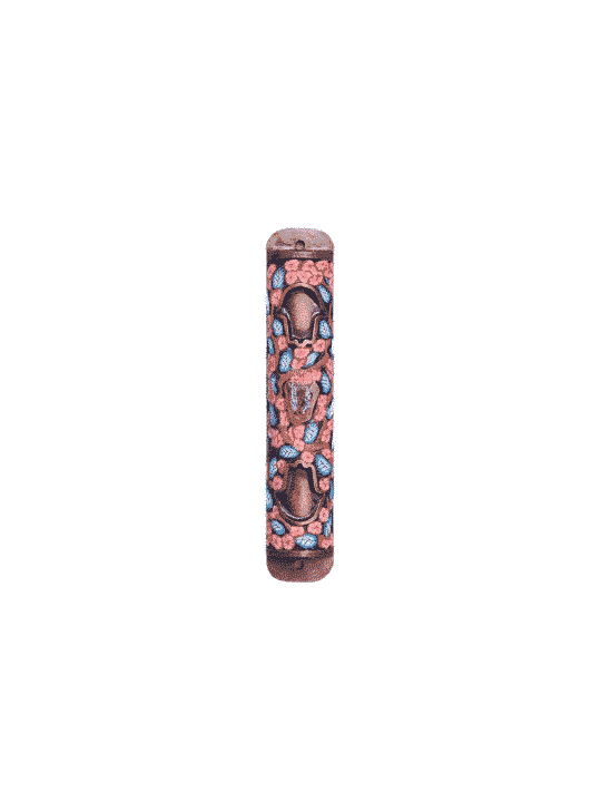 Colorful Hamsa Mezuzah Case , Large Mezuzahs , Israeli Judaica