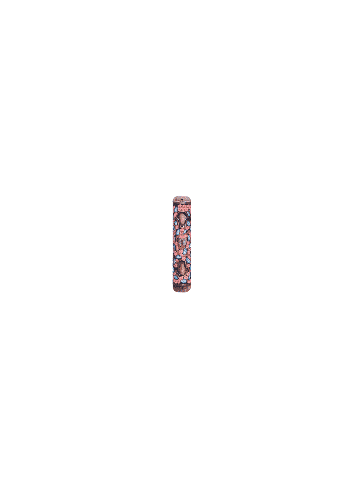 Colorful Hamsa Mezuzah Case , Large Mezuzahs , Israeli Judaica