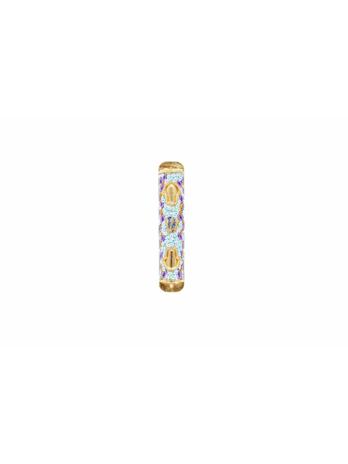 Étui coloré Hamsa Mezuzah , Grandes Mezuzahs , Judaica israélien