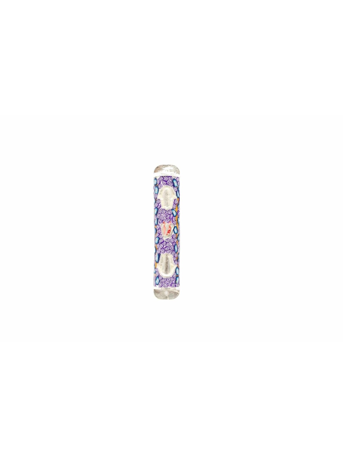 Étui coloré Hamsa Mezuzah , Grandes Mezuzahs , Judaica israélien