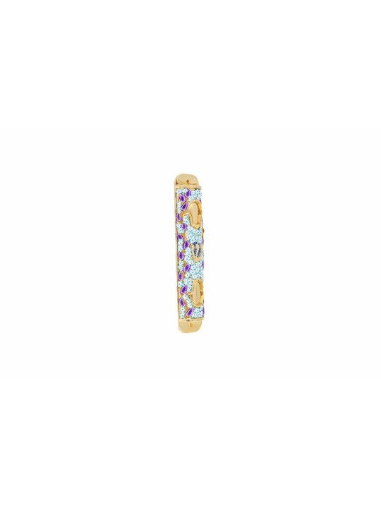 Colorful Hamsa Mezuzah Case , Large Mezuzahs , Israeli Judaica