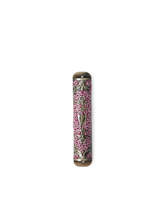 Étui Mezuzah à fleurs colorées, Mezuzahs pour enfants, Judaica israélien