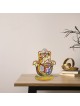 Multicolored Metal Jerusalem Hamsa Sculpture with  , Jewish Home Bless