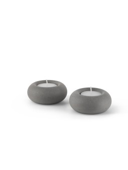 Bougeoirs en béton ronds classiques, cadeaux de mariage juifs, israéliens