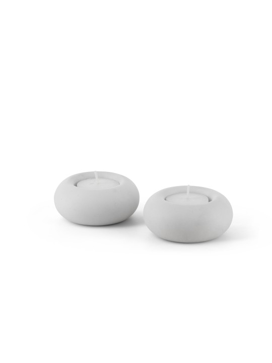Classic Round Concrete Candle Holders , Jewish Wedding Gifts , Israeli