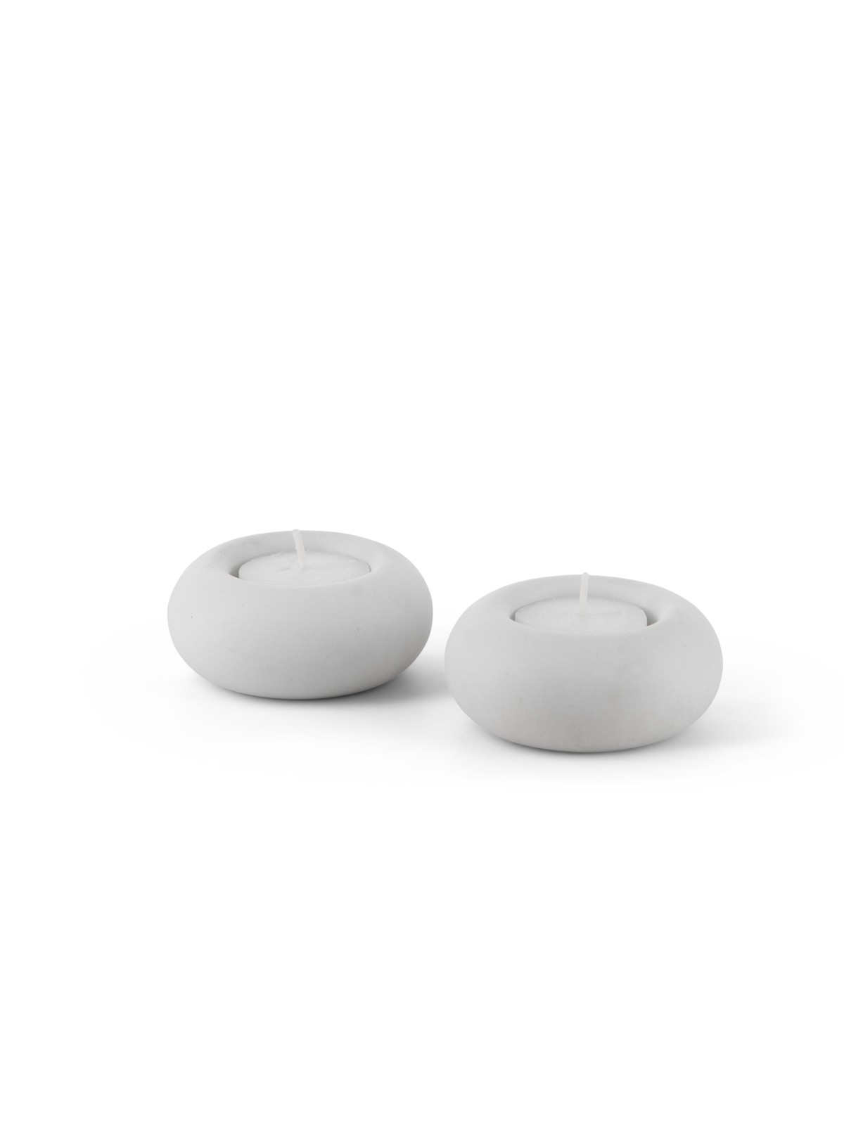 Classic Round Concrete Candle Holders , Jewish Wedding Gifts , Israeli