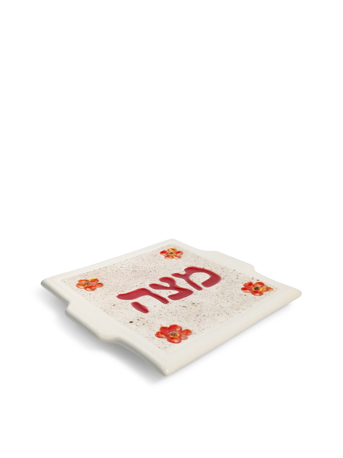 Matzah Plate Decorated Made of Ceramic , Passover Gifts , Israeli Juda