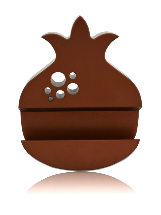 Aluminum Pomegranate Business Cards Holder , Tu B'Av Gifts , Israeli J