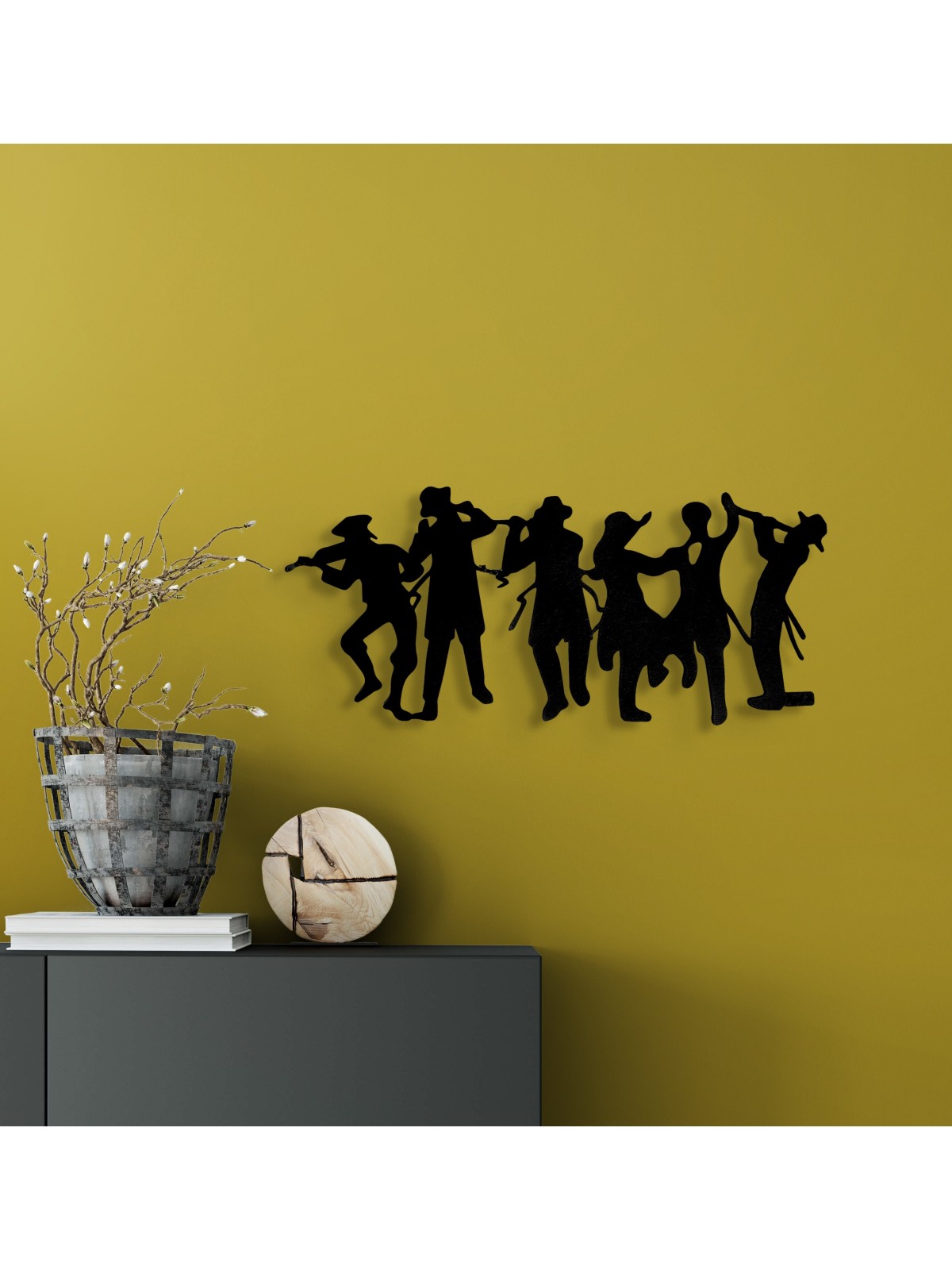 Magnifique groupe de musiciens Klezmer en métal - Jewish Wal , Love Wall Art , I