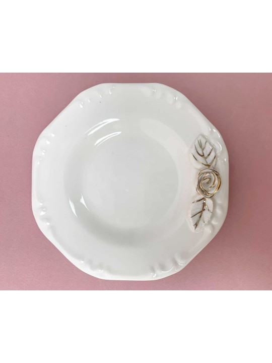 Ensemble de tasses et d’assiettes en céramique peintes en or en céramique, cadeaux de Pâque, Isra
