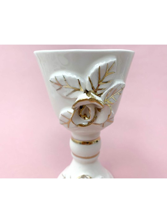 Ensemble de tasses et d’assiettes en céramique peintes en or en céramique, cadeaux de Pâque, Isra