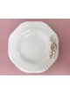 Decorated Ceramic White and Gold Wine Goblet and P , Passover Gifts ,