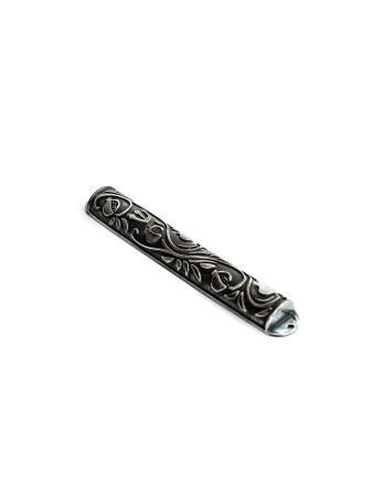 Big Iron Mezuzah Case with Pomegranates Pattern , Avi Nadav Mezuzah Ca