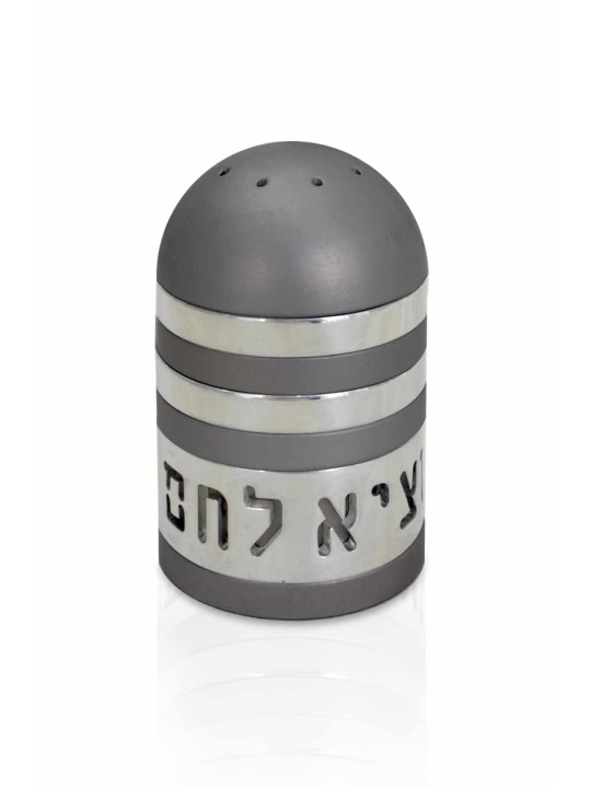 Modern Judaica Aluminum Salt Shaker , Jewish Housewarming , Israeli Ju