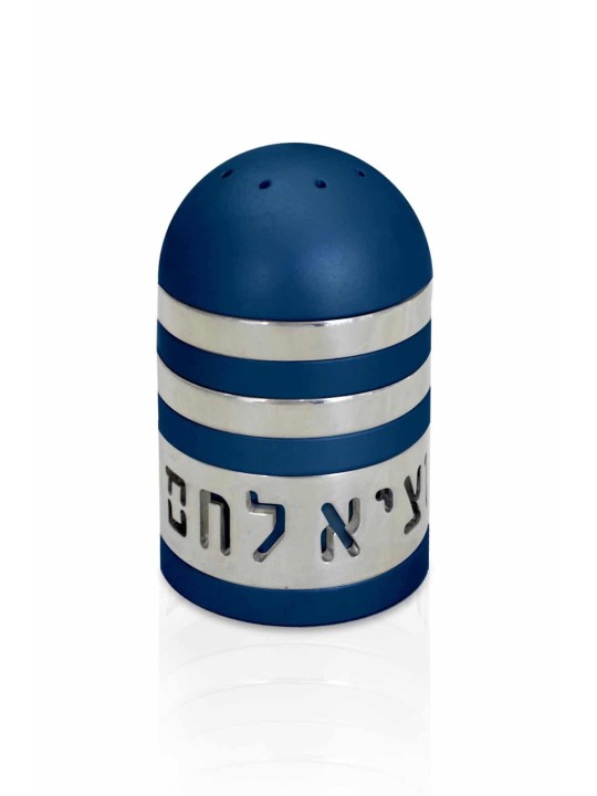 Modern Judaica Aluminum Salt Shaker , Jewish Housewarming , Israeli Ju