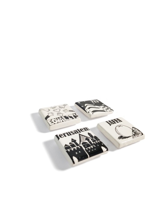 Puzzles aimants de réfrigérateur en céramique, cadeaux Tu B'Av, Judaica israélien