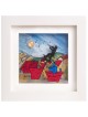 Happy Violin Player 3D Painting , Cadeaux Tu B'Av , Judaica israélien