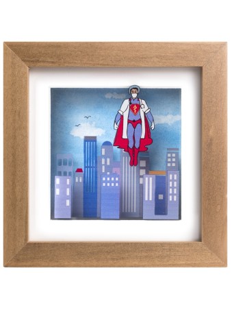 Amazing 3D Painting of Superhero Doctor , Tu B'Av Gifts , Israeli Juda