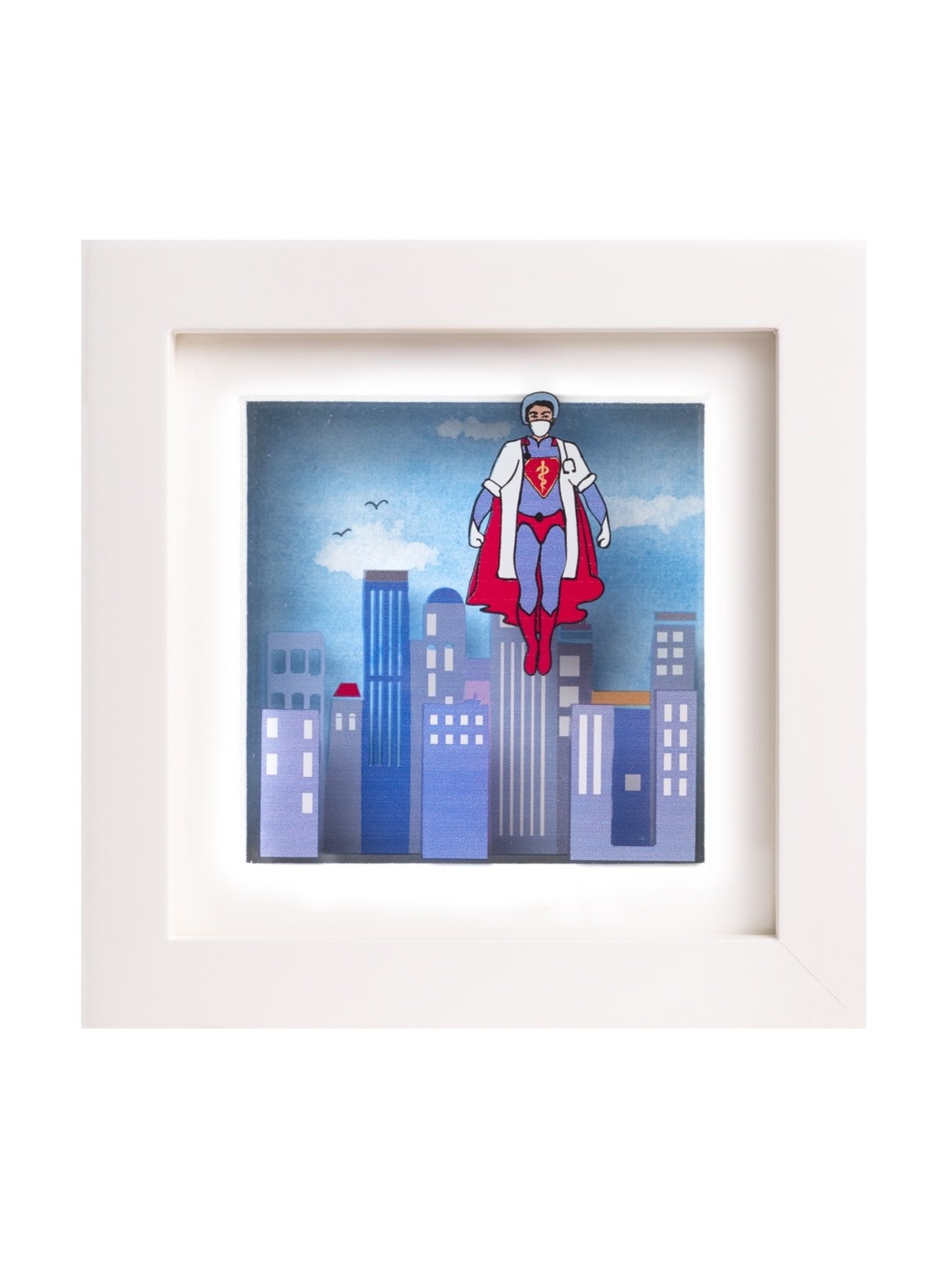 Amazing 3D Painting of Superhero Doctor , Tu B'Av Gifts , Israeli Juda