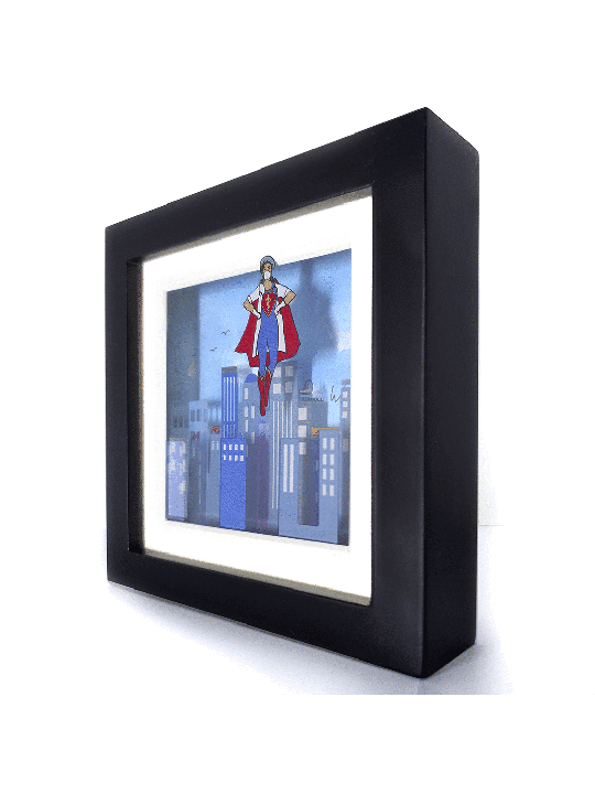 Amazing 3D Painting of Superhero Doctor , Tu B'Av Gifts , Israeli Juda