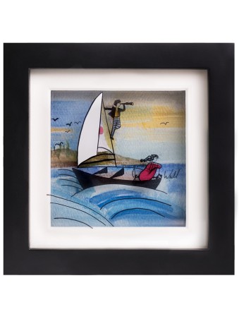 Belle peinture 3D de l'aventure à la voile, cadeaux Tu B'Av, Israël