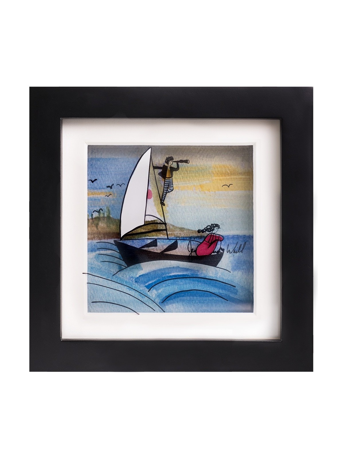 Belle peinture 3D de l'aventure à la voile, cadeaux Tu B'Av, Israël