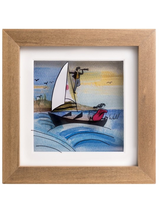 Belle peinture 3D de l'aventure à la voile, cadeaux Tu B'Av, Israël