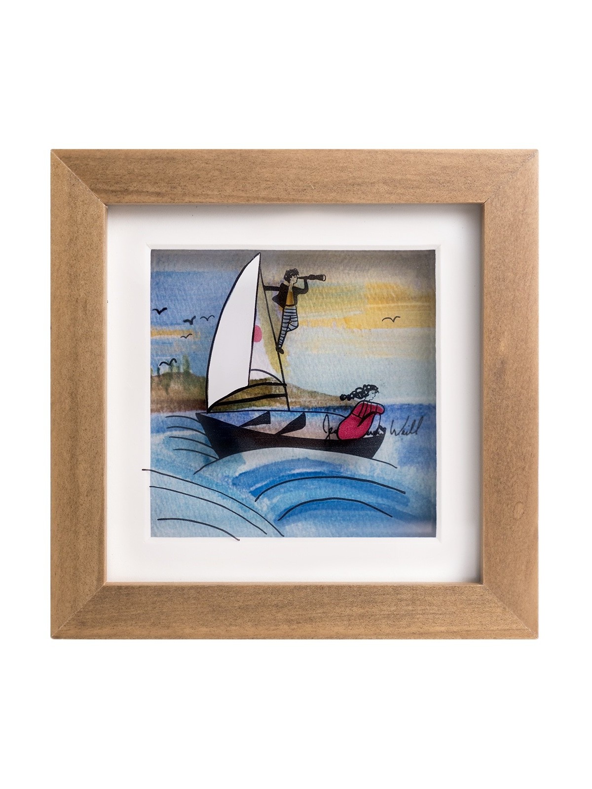 Beautiful 3D Painting of The Sailing Adventure , Tu B'Av Gifts , Israe