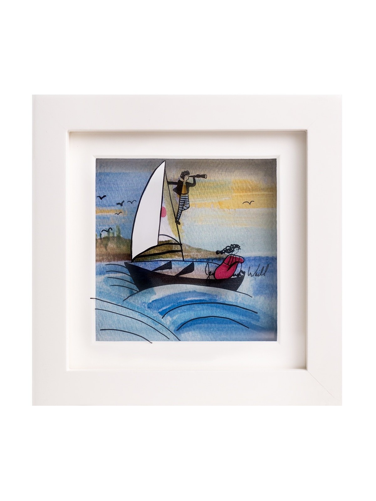 Belle peinture 3D de l'aventure à la voile, cadeaux Tu B'Av, Israël