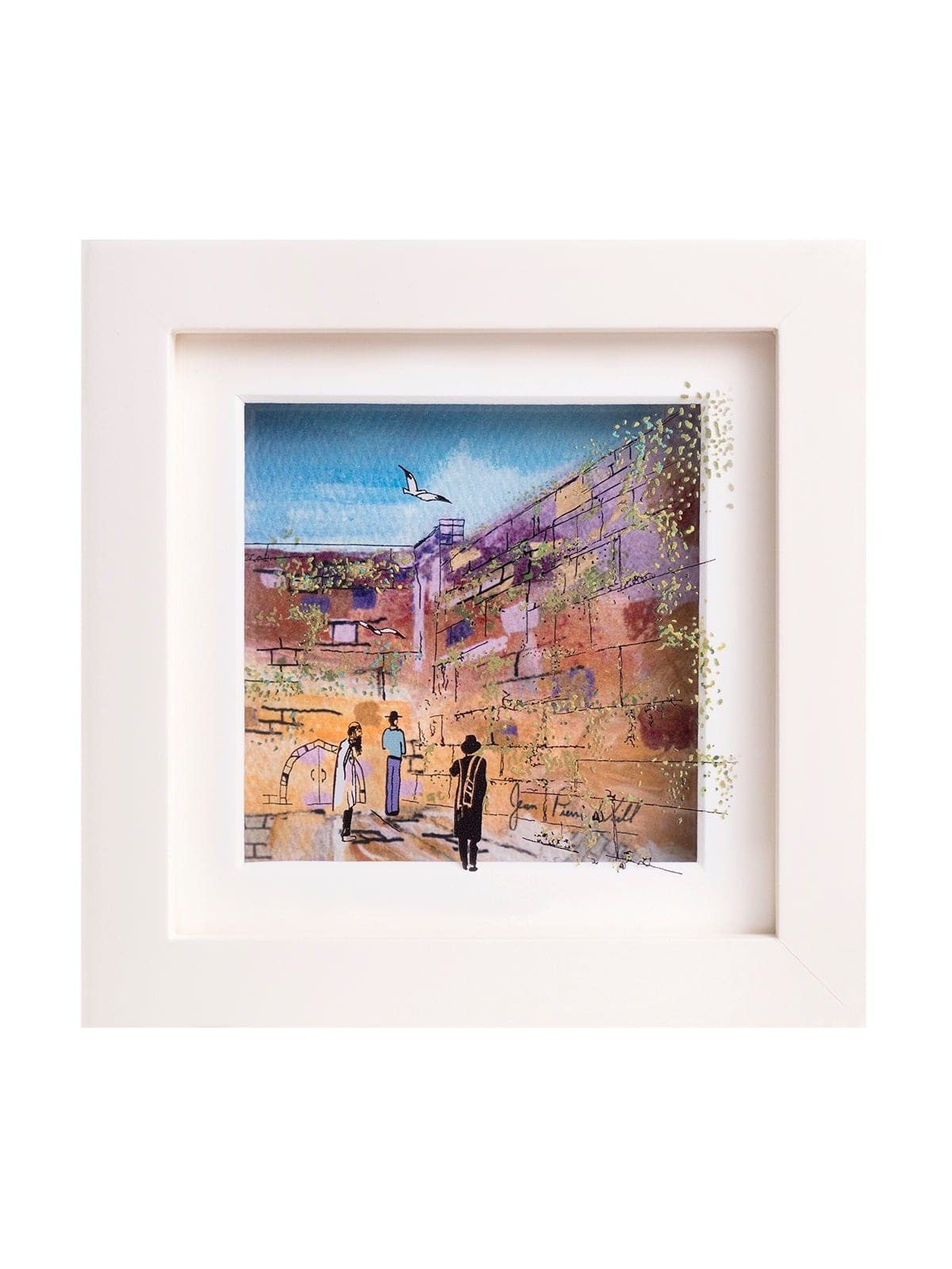 Peinture moderne de Kotel en verre 3D - Art juif moderne, peintures juives