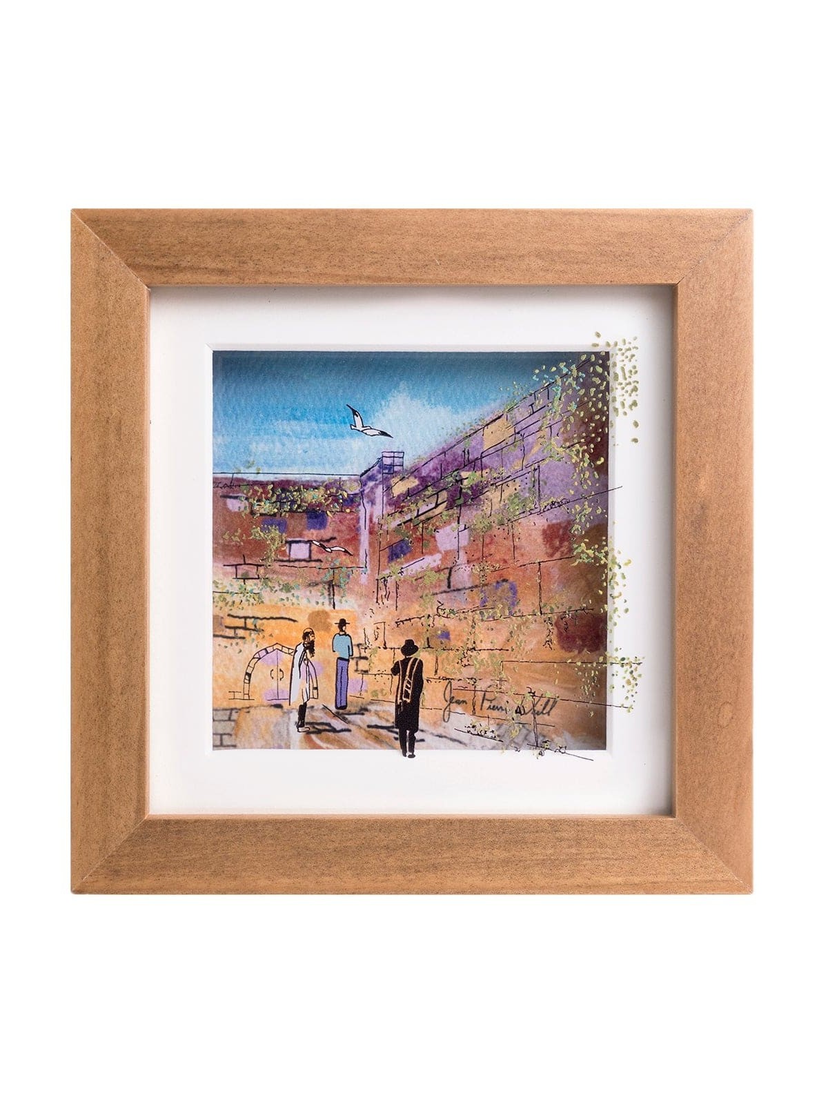 Peinture moderne de Kotel en verre 3D - Art juif moderne, peintures juives