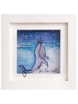 Unique 3D Painting of The Wonder Whale , Tu B'Av Gifts , Israeli Judai
