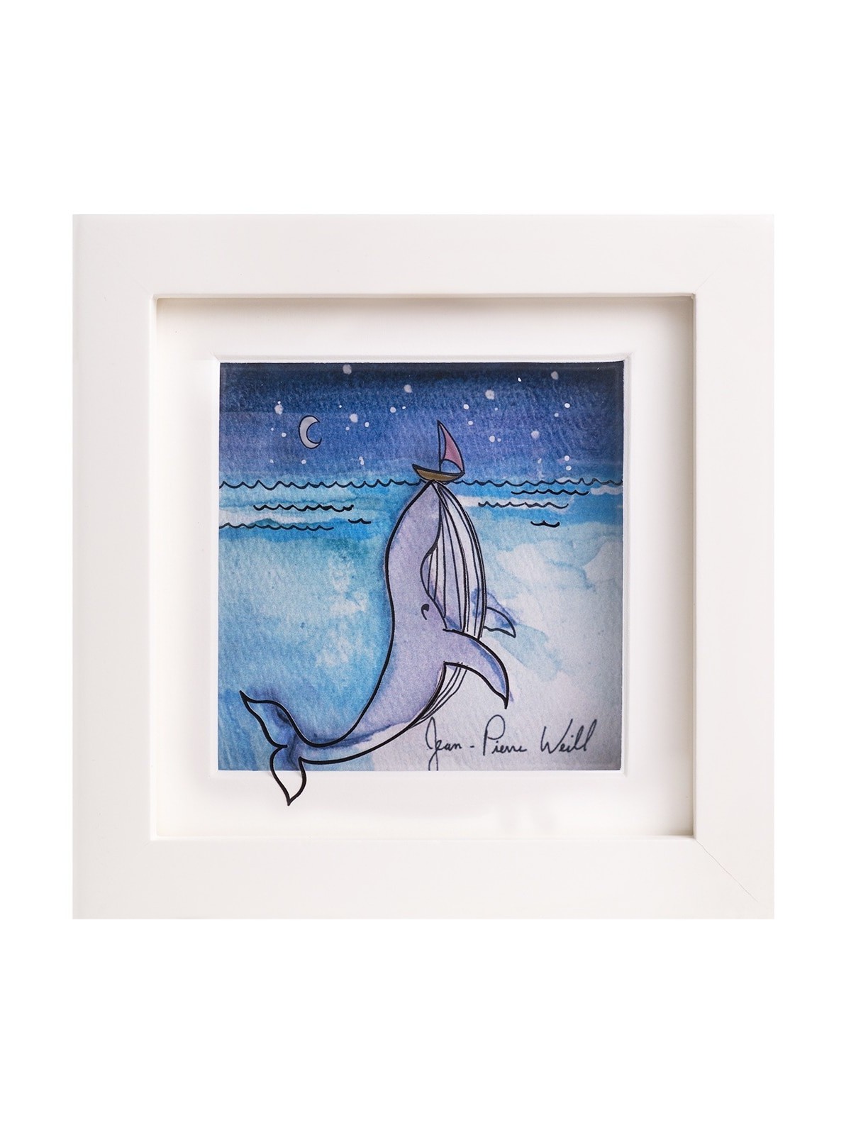 Unique 3D Painting of The Wonder Whale , Tu B'Av Gifts , Israeli Judai