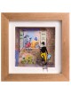 Romantic 3D Painting of 2 Lovers , Tu B'Av Gifts , Israeli Judaica