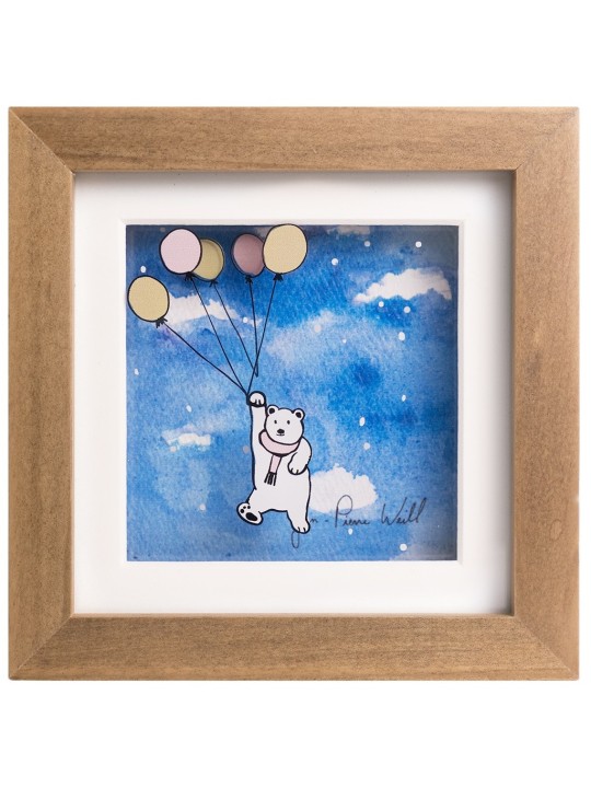 Belle peinture 3D de l’ours volant, cadeaux Tu B’Av, Jud israélien