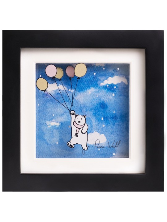 Belle peinture 3D de l’ours volant, cadeaux Tu B’Av, Jud israélien