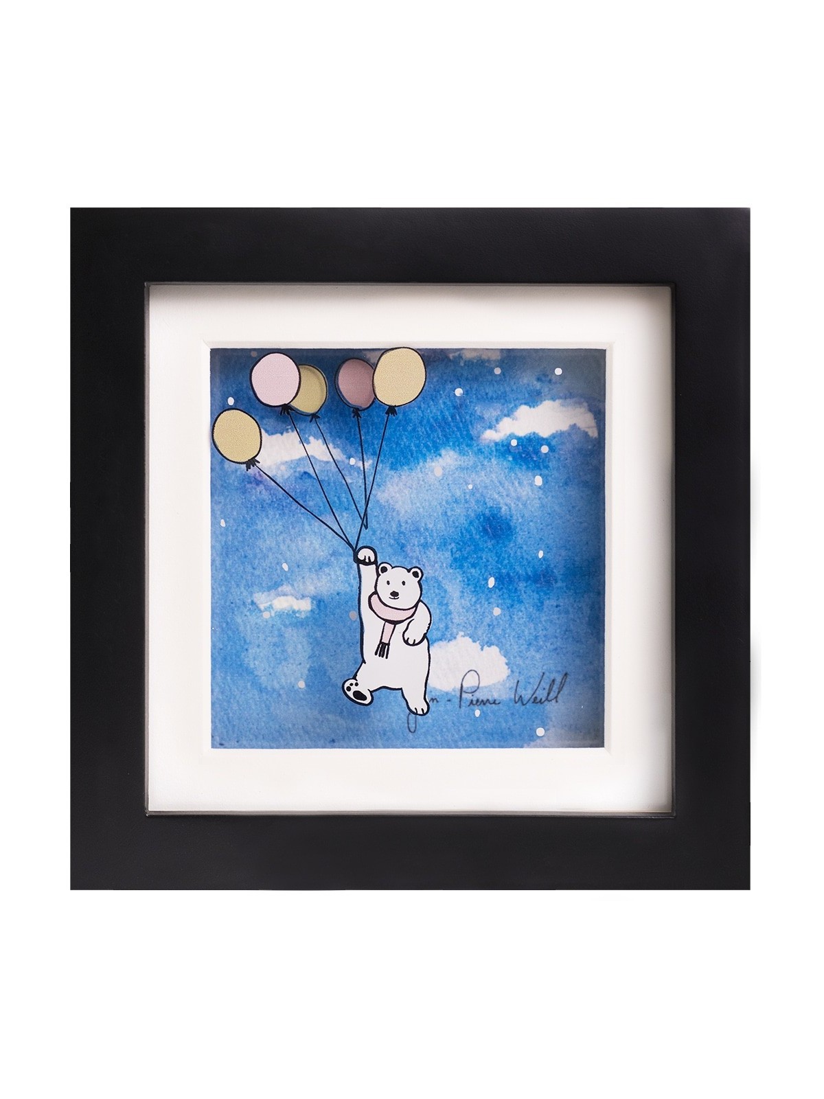 Belle peinture 3D de l’ours volant, cadeaux Tu B’Av, Jud israélien