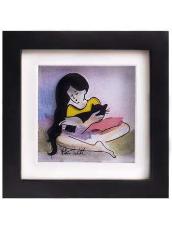 Peinture 3D touchante pour les amoureux des chats, cadeaux Tu B'Av, Juda israélien