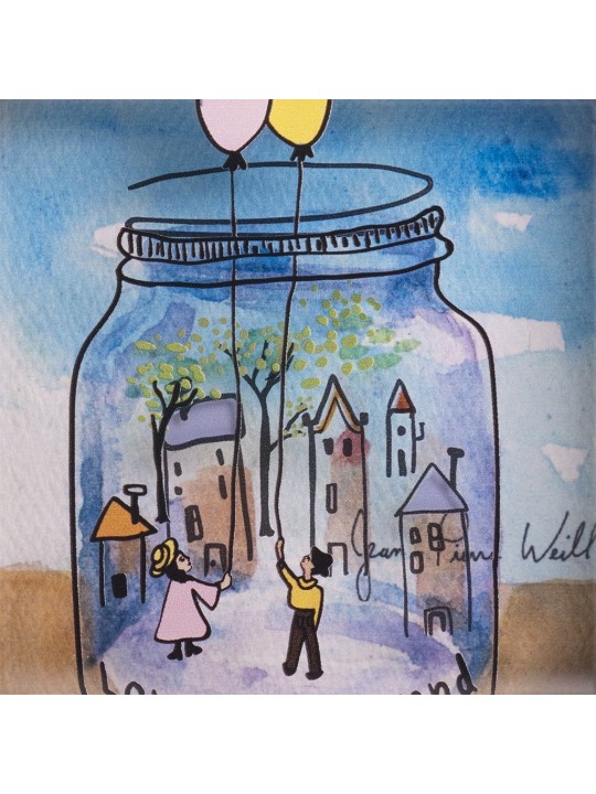 Peinture 3D de pot magique romantique, cadeaux Tu B'Av, Judaica israélien
