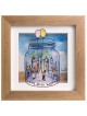 Romantic Magic Jar 3D Painting , Tu B'Av Gifts , Israeli Judaica