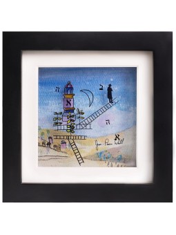 Peinture significative de Holly Jérusalem, cadeaux Tu B'Av, Judaï israélien