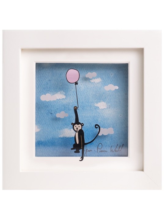 Belle peinture 3D du singe volant, cadeaux Tu B'Av, J israélien