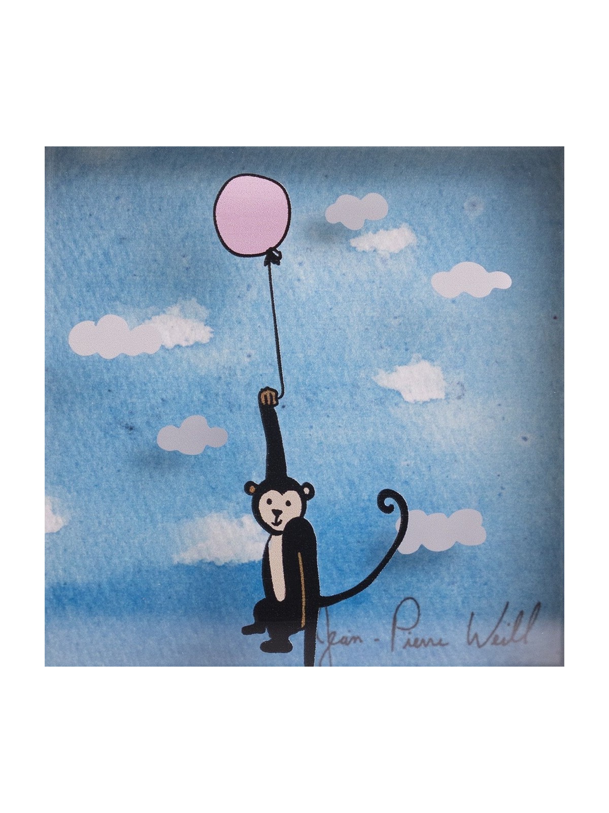 Belle peinture 3D du singe volant, cadeaux Tu B'Av, J israélien