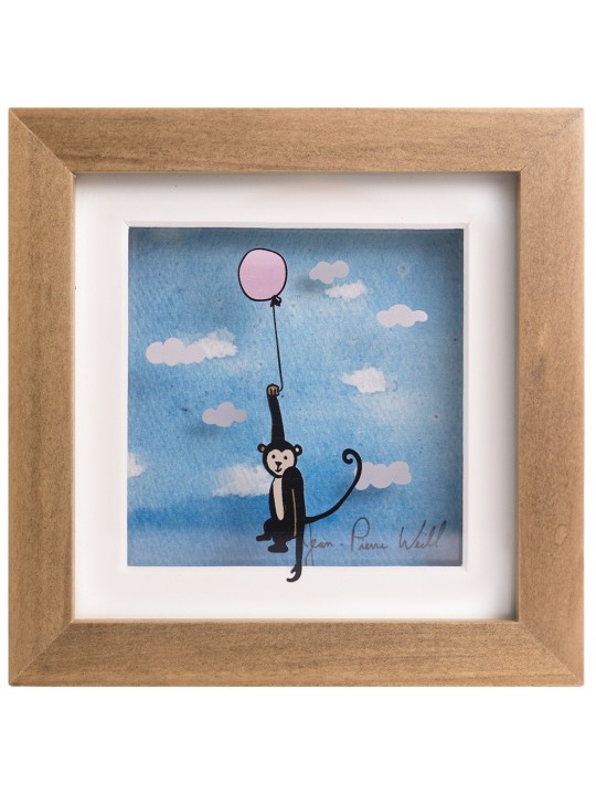 Belle peinture 3D du singe volant, cadeaux Tu B'Av, J israélien