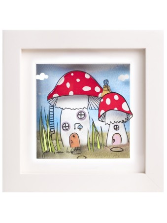 Peinture 3D de maison de champignon de fée délicate et magique, cadeaux Tu B'Av, est
