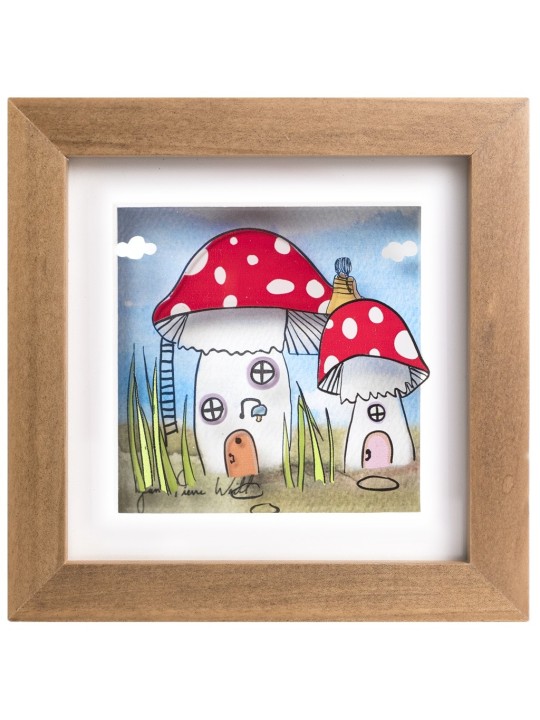 Peinture 3D de maison de champignon de fée délicate et magique, cadeaux Tu B'Av, est