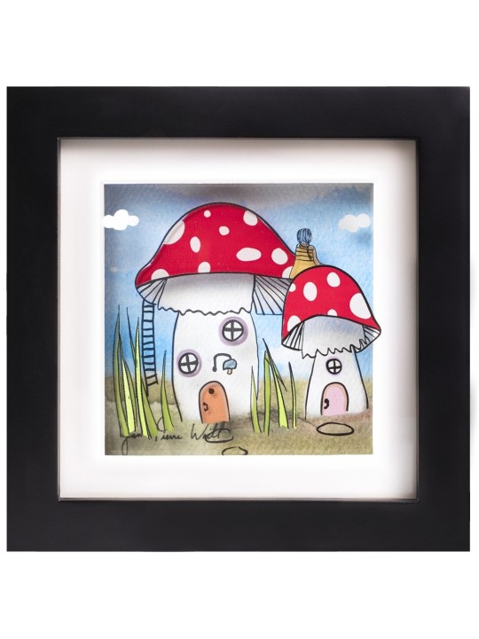 Peinture 3D de maison de champignon de fée délicate et magique, cadeaux Tu B'Av, est